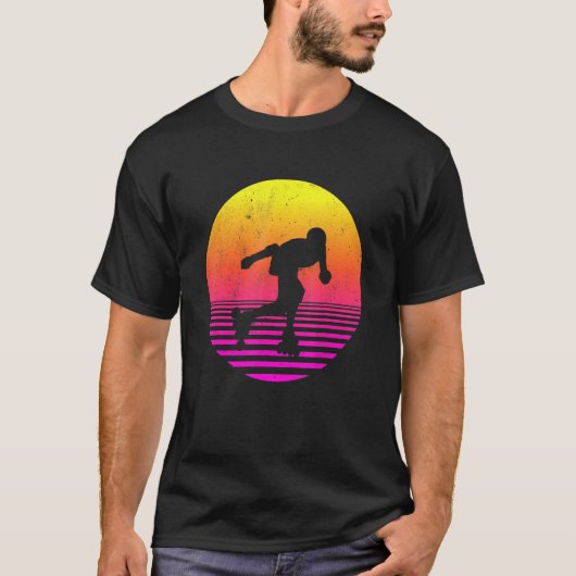 Retro Roller Schaats  Love Skating 70s 80s T-shirt (Voorkant)