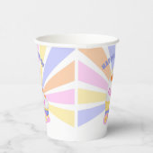 Retro Roller Schaats Party Pattern Papieren Bekers (Rechts)