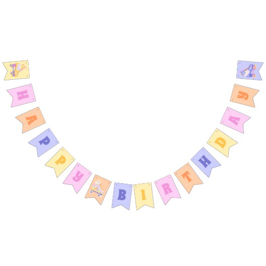 Retro Roller-Schaats Vlaggetjes (Alle)