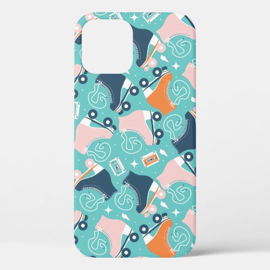 Retro Roller Schaatsen:  Cassette Case-Mate iPhone Case (Achterkant)