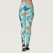 Retro Roller Schaatsen:  Cassette Leggings (Achterkant)