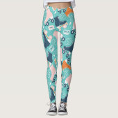 Retro Roller Schaatsen:  Cassette Leggings (Voorkant)