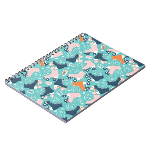 Retro Roller Schaatsen:  Cassette Notitieboek (Linkerzijde)