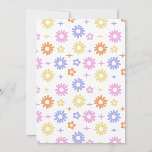 Retro Roller Schaatsen Disco Verjaardagsfeest Kaart (Achterkant)