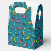 Retro Roller-Schaatsen en -sterren Bedankdoosjes (Geopend)