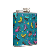 Retro Roller-Schaatsen en -sterren Heupfles (Rechts)