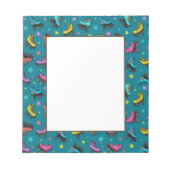 Retro Roller-Schaatsen en -sterren Notitieblok (Voorkant)