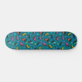 Retro Roller-Schaatsen en -sterren Persoonlijk Skateboard (Horizontaal)