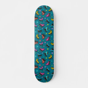 Retro Roller-Schaatsen en -sterren Persoonlijk Skateboard