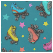 Retro Roller-Schaatsen en -sterren Stof (Close Up)