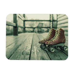 Retro Roller Schaatsen Magneet