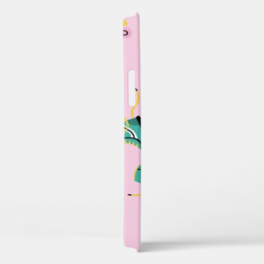 Retro roller schaatsen: roze. Case-Mate iPhone case (Achterkant / Rechts)