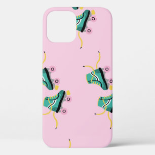 Retro roller schaatsen: roze. Case-Mate iPhone case