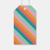 Retro Roller Schaatsen Verjaardagsfeest Dank u Cadeaulabel (Achterkant)