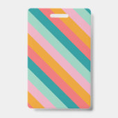 Retro Roller Schaatsen Verjaardagsfeest Roze Badge (Achterkant)