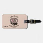  Retro Roller Skater Gift Bagagelabel (Voorkant horizontaal)