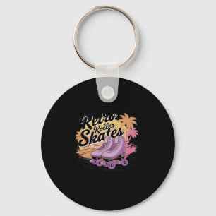 Retro Roller Skates - 80s Vibes Sticker8 Sleutelhanger