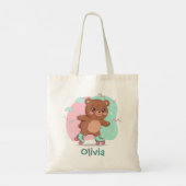 Retro Roller Skating Baby Beer Tote Bag (Achterkant)