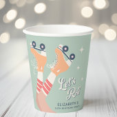 Retro Roller Skating Birthday Party Papieren Bekers