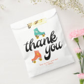 Retro Roller Skating Dank je wel voor je tas Bedankzakje (Gezegeld)