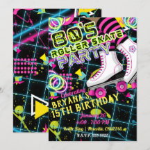 Retro Roller Skating Schaats Verjaardagsfeestje ja