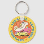 Retro Roller Skating Sleutelhanger (Voorkant)