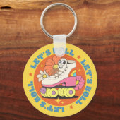 Retro Roller Skating Sleutelhanger (Voorkant)