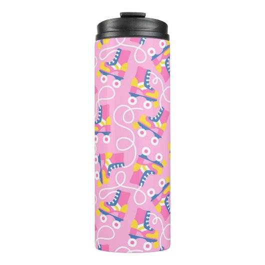 Retro Roller Skating Thermosbeker (Voorkant)