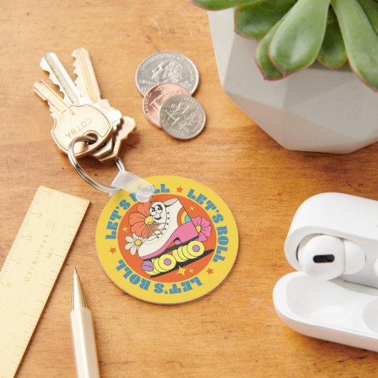 Retro Roller SSkatsen Sleutelhanger (Bureau)