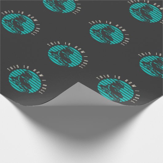 Retro Rollerblades Skater Sport Inline Skating Cadeaupapier (Hoek)