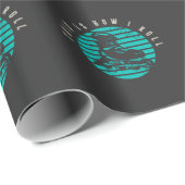 Retro Rollerblades Skater Sport Inline Skating Cadeaupapier (Rol Hoek)