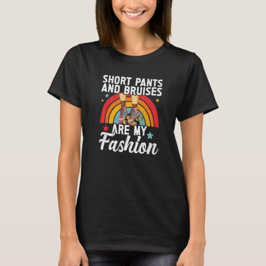 Retro Rollerskates 80's Derby Roller Skating for T T-shirt (Voorkant)