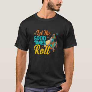 Retro Rollerskates 80's Derby Roller Skating for T T-shirt