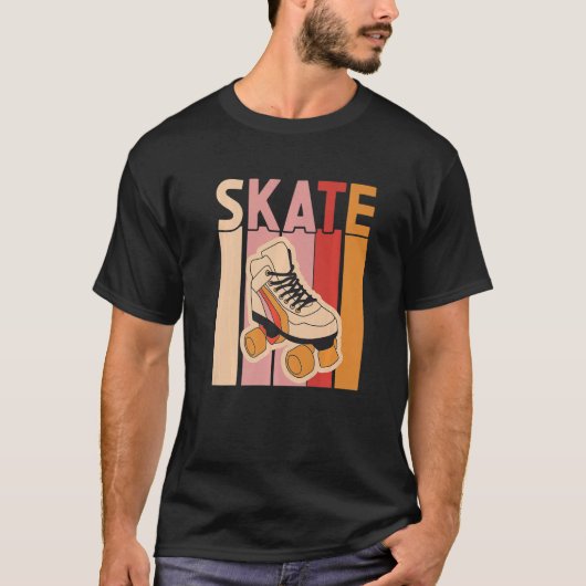 Retro Rollerskates 80's Derby Roller Skating for T T-shirt (Voorkant)