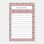 Retro Rollerskates Green Pink CUSTOM Notitieblok Post-it® Notes (Voorkant)
