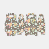 Retro Rollerskating Birthday Schaatsen Stars Brown Bedankdoosjes (Uitgevouwen)