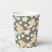 Retro Rollerskating Birthday Schaatsen Stars Patro Papieren Bekers (Achterkant)