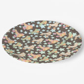 Retro Rollerskating Birthday Schaatsen Stars Patro Papieren Bordje (Gekanteld)