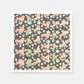 Retro Rollerskating Birthday Schaatsen Stars Patro Servet (Voorkant)