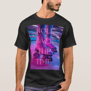 Retro Rolls 90s Streetwear Zwarte Unisex T-shirt