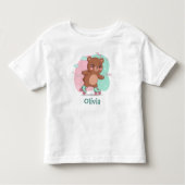 Retro Rolschaatsen Baby Beer Kinder Shirts (Voorkant)