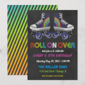 Retro Rolschaatsen Partij Kaart (Voorkant / Achterkant)