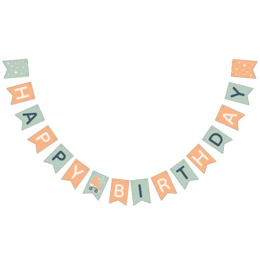 Retro Rolschaatsen Sage Groen Verjaardagsfeest Vlaggetjes (Alle)