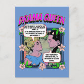Retro Romance - Drama Queen - Briefkaart (Voorkant)
