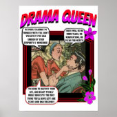 Retro Romance - Drama Queen - Poster (Voorkant)