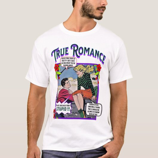 Retro-Romance - Echte Romance - Mannen T-Shirt (Voorkant)