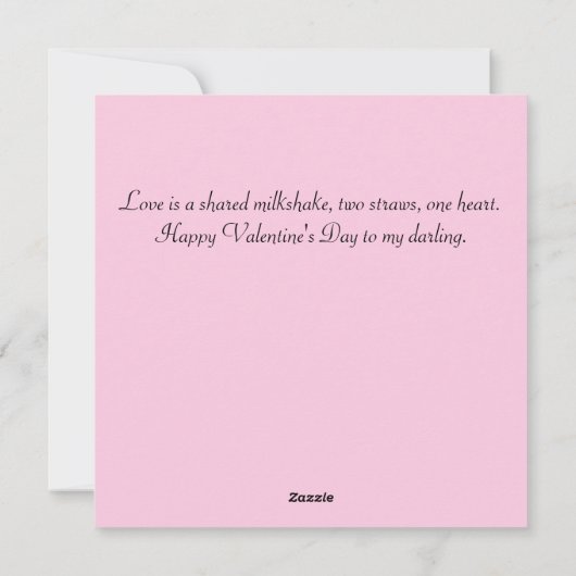 Retro Romance Feestdagenkaart (Achterkant)