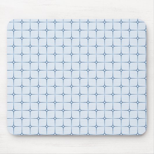 Retro Romance Mousepad, blauw Muismat (Voorkant)
