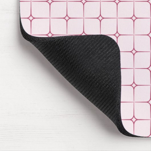 Retro Romance Mousepad, Roze Muismat (Hoek)