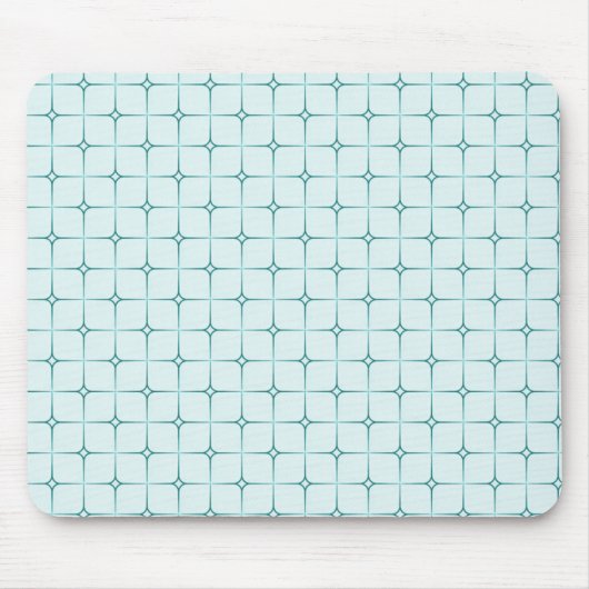 Retro Romance Mousepad, Turquoise Muismat (Voorkant)